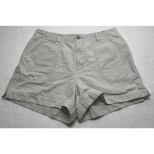 Columbia Canvas Hiking Shorts Women’s Size 14 tan